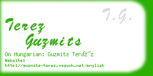 terez guzmits business card